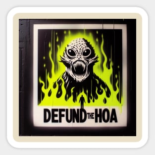 Defund the HOA Sticker